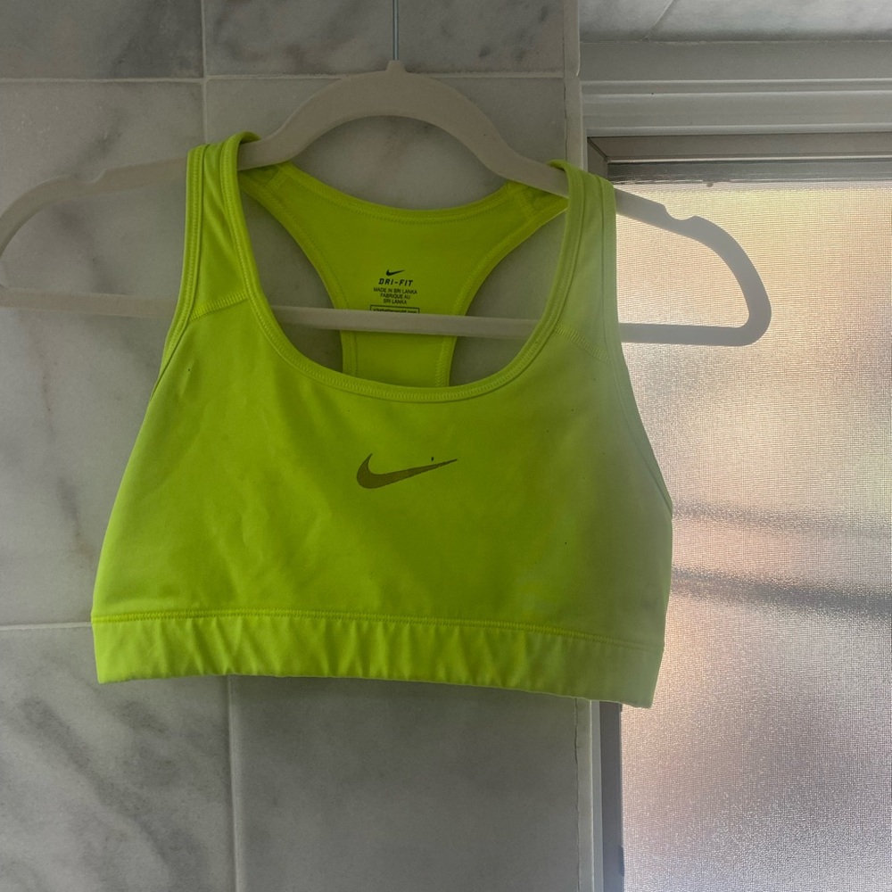 NIKE dry fit sports bra - neon yellow